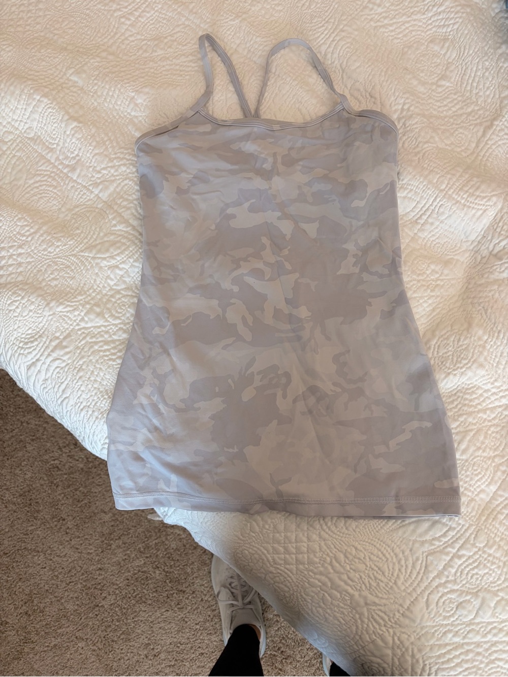 Light Gray Camo Tank Top